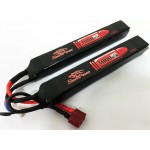 Аккумулятор 3000mah 7.4V 20C 2x(128x21x17.5)мм (Storm Power)